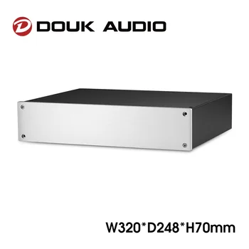 Douk Аудио предусилитель/ЦАП шасси Алюминиевый корпус DIY Case House (W320mm × D248mm × H70mm)