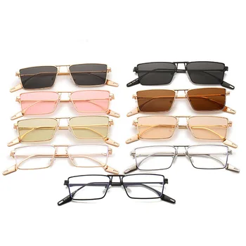 2022 Модные Солнцезащитные очки в металлической Квадратной Оправе, Поляризованные, Фирменный Дизайн, Анти-Ультрафиолет UV400, Повседневные Солнцезащитные Очки для Взрослых, женщин, Мужчин