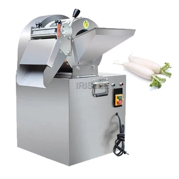 220 В Многофункциональная автоматическая машина для резки Коммерческих Электрических ломтиков картофеля, моркови, имбиря, измельчитель овощей 0