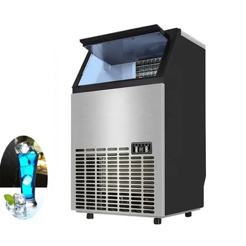 Полностью автоматический кубический льдогенератор С дренажным насосом, автоматическая морозильная камера для моющих средств 0