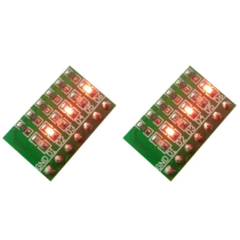 2 шт./лот 3,3 В 5 В 12 В 6 Цифровой красный светодиодный индикаторный модуль для Макетной платы Универсальная плата PCB 3d принтер PLC MCU Development Board