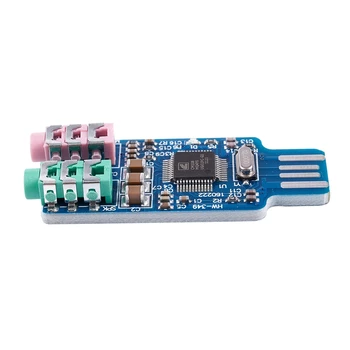 Бесплатный драйвер USB звуковой карты CM108 USB Звуковая карта с чипом синего цвета