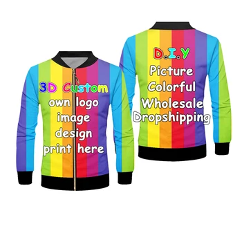 IFPD Размер ЕС, Мужская Повседневная цветная куртка с 3D принтом, пальто на молнии с длинным рукавом, Толстовка с абстрактным искусством, спортивные костюмы с Дымом, Большие Размеры 2