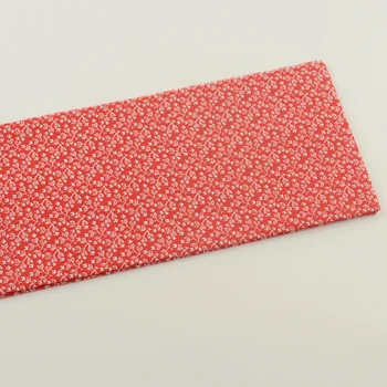 1 шт. ткани, красная хлопчатобумажная ткань с цветочным принтом, жировая четверть 50 см x 50 см, лоскутное шитье, домашний текстиль