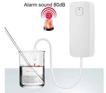 Wofea Wifi Детектор воды 80 дБ Звуковой сигнал Tuya Smart life Датчик утечки воды или 433 МГц Детектор воды 1527 Тип 2
