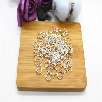 Позолоченный серебряный браслет с открытой петлей, соединяющее кольцо, Ожерелье, Аксессуары, ювелирные изделия ручной работы, сделай сам, аксессуары