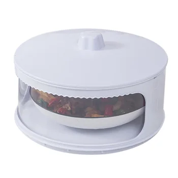 Прозрачная штабелируемая пищевая изоляционная крышка, Пылезащитная портативная машинка для домашней кухни