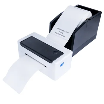 Портативный портативный маленький беспроводной принтер с питанием от USB и прямой термической обработкой штрих-кода, этикетка для доставки 4x6