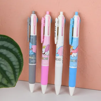40 шт./лот, креативный слон, шариковая ручка 4 цвета, милые шариковые ручки 0,5 мм, офисные школьные принадлежности для письма