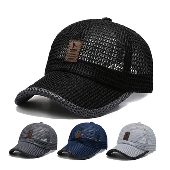 Женская сетчатая бейсболка, дышащие летние кепки, шляпа для папы, спортивные шляпы для рыбалки на открытом воздухе, бейсболка для дальнобойщика, кепка Gorras Snapback