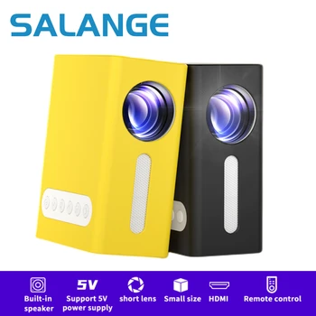 Salange T300 Светодиодный мини-проектор Зеркальный телефон С поддержкой 1080P, Проектор для домашнего кинотеатра, HDMI USB, Портативный уличный ТВ-накопитель 0