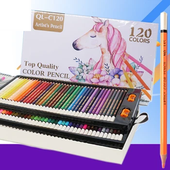 набор канцелярских принадлежностей 120 цветов, цветные карандаши с перекрестной каймой, для начинающих, Цветной свинец, Водорастворимый Маслянистый Aosheng, цветные свинцовые принадлежности