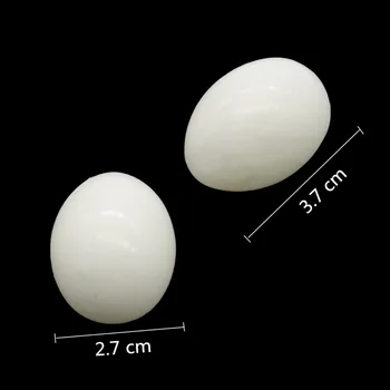 6 Шт. Пластиковые Принадлежности для кормления домашней птицы, имитирующие твердые Голубиные яйца, Принадлежности для голубей 1