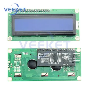 Модуль LCD1602 1602 ЖК-Подсветка Синего/Желтого Экрана Поддержка Интерфейса I2C 5 В Модуль Платы Адаптера для Arduino