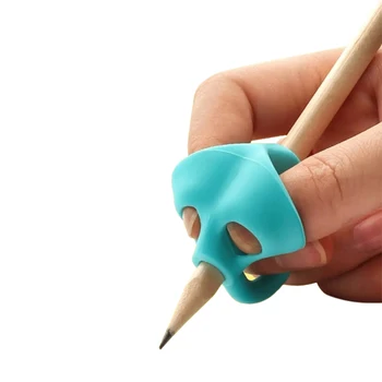 30ШТ Ручка с 3 пальцами для детей, держатель для карандашей для рукописного ввода, тренажер для помощи детям в написании почерка, коррекция осанки 2