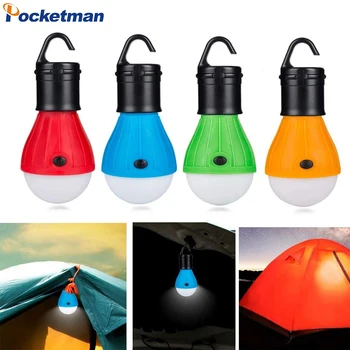 Светодиодный светильник для палатки, походный светильник, Портативный светодиодный фонарь, аварийная лампа, 3 режима ночного освещения на батарейках, для пеших прогулок