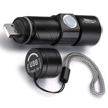 2X 395Nm ультрафиолетовый фонарик Blacklight USB Перезаряжаемый светодиодный фонарик, Водонепроницаемый Инспекционный Фонарь для Мочи домашних животных, Лампа