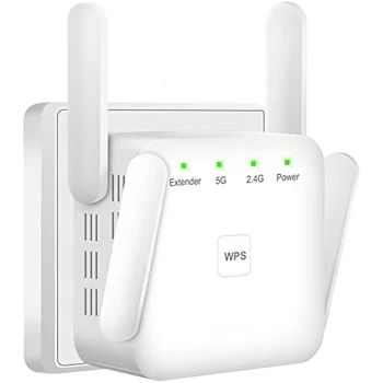 5G WiFi Расширитель диапазона Wi-Fi Двухдиапазонный Усилитель беспроводной сети 1200 Мбит/с 5 ГГц Дальнобойный Wi/Fi Ретранслятор