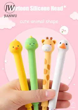 JIANWU 0,5 мм, стоячая ручка с милым мультяшным животным, креативная ручка для рисования 