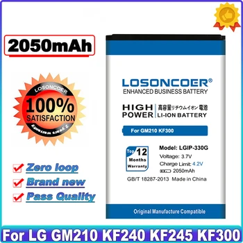 LOSONCOER 2050 мАч LGIP-330G LGIP-330GP Аккумулятор Высокой Емкости Для телефона LG GM210 KF240 KF245 KF300 KF305 KF330 KM380 Аккумулятор