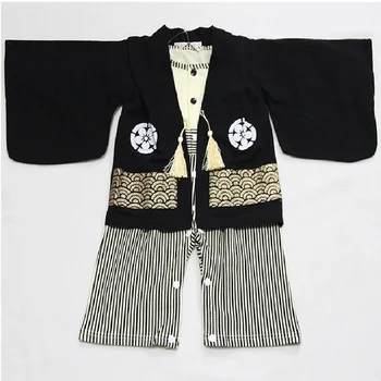 Hooyi кимоно, ползунки, костюмы для маленьких мальчиков, кардиган, пальто, комбинезоны, комплекты, Японские костюмы, детские комбинезоны, наряды 1