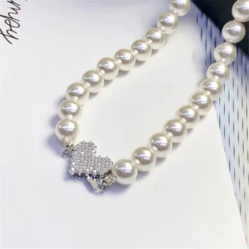S925 стерлинговое серебро, жемчужное ожерелье, пряжка на конце, мульти подвесная соединительная пряжка в форме цветка, сделай сам, первые аксессуары 1