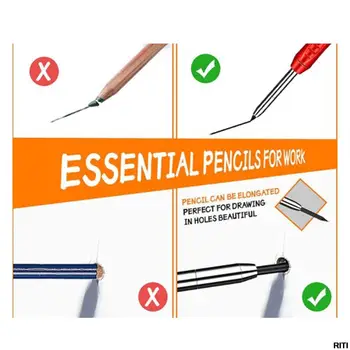 Мини-Плотницкая кисть для рисования, Строительный Механический карандаш для деревообработки, Маркер для глубоких отверстий 1