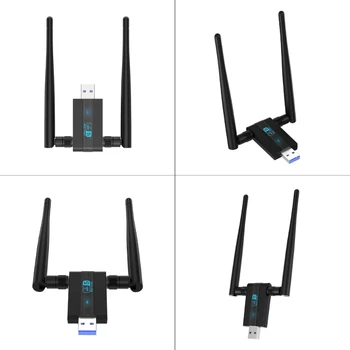 1300 Мбит/с Usb3.0 Wifi карта Bluetooth-совместимая беспроводная карта 5.0 Wlan передатчик приемник двухдиапазонный HXBE без привода