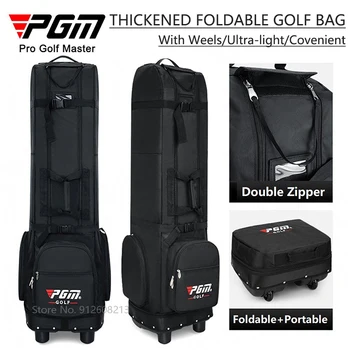 PGM, Женская Мужская авиационная сумка для гольфа, Утолщенный воздушный пакет для гольфа, Складные Дорожные сумки для хранения, Портативная сумка большой емкости с колесом