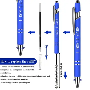Ручки для подписи 10 шт., практичные с цитатами, постоянные чернила, 0,5 мм, гелевые ручки с тонким наконечником для офиса 2